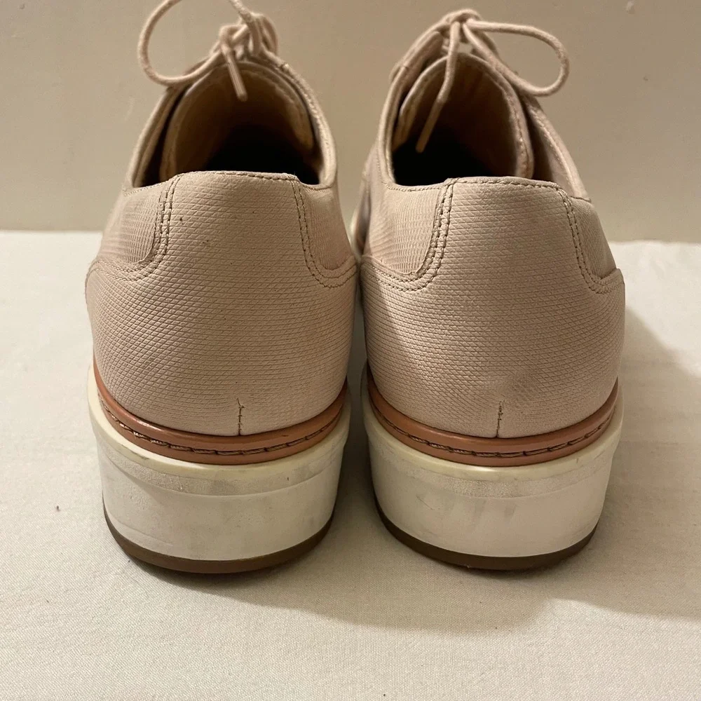 Clarks Women's Size 10‎ Pink Teadale Rhea  Platform Oxford Shoes Suede Derby